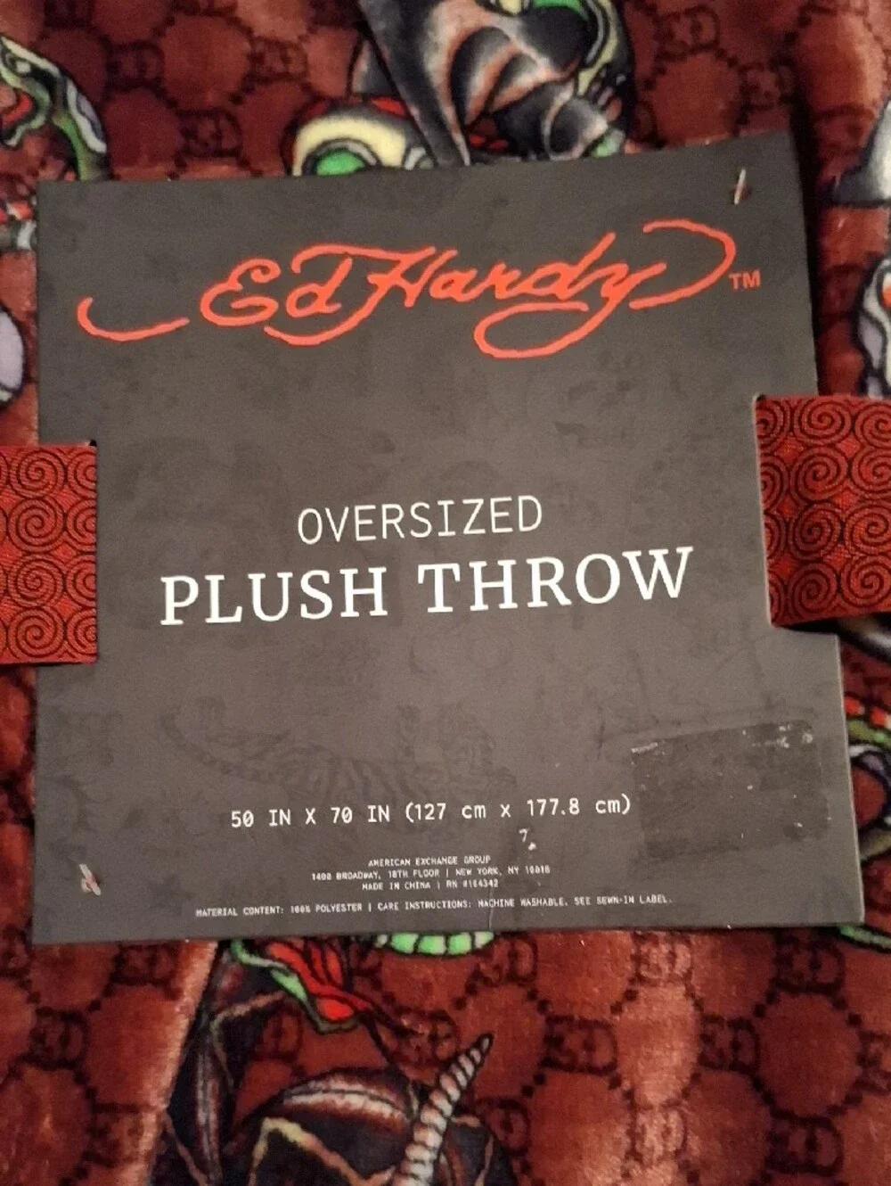 Ed Hardy Throw Blanket